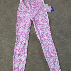 JoyLab Floral Pink Purple White Leggings